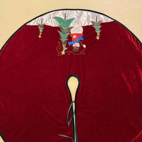 Christmas tree skirt velvet - Picture 3 of 4